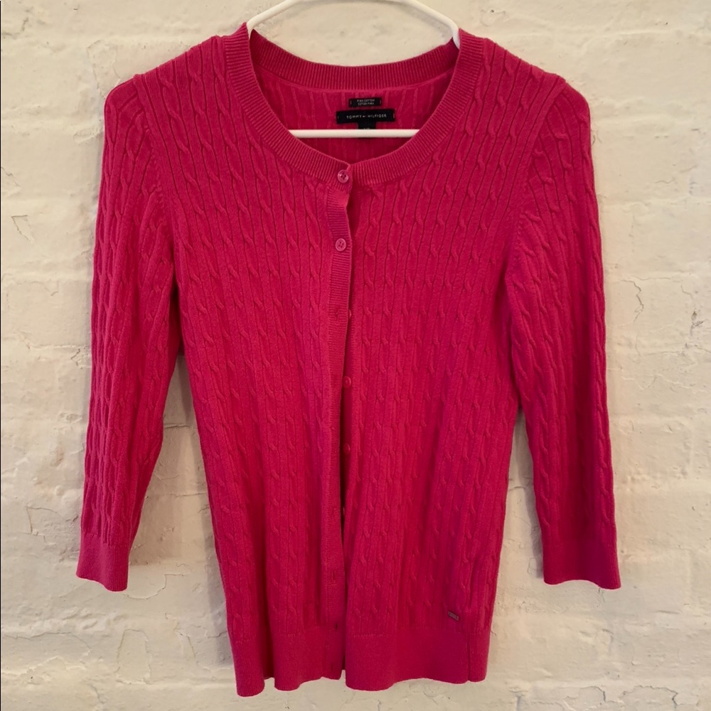Tommy Hilfiger Knit Pink Cardigan